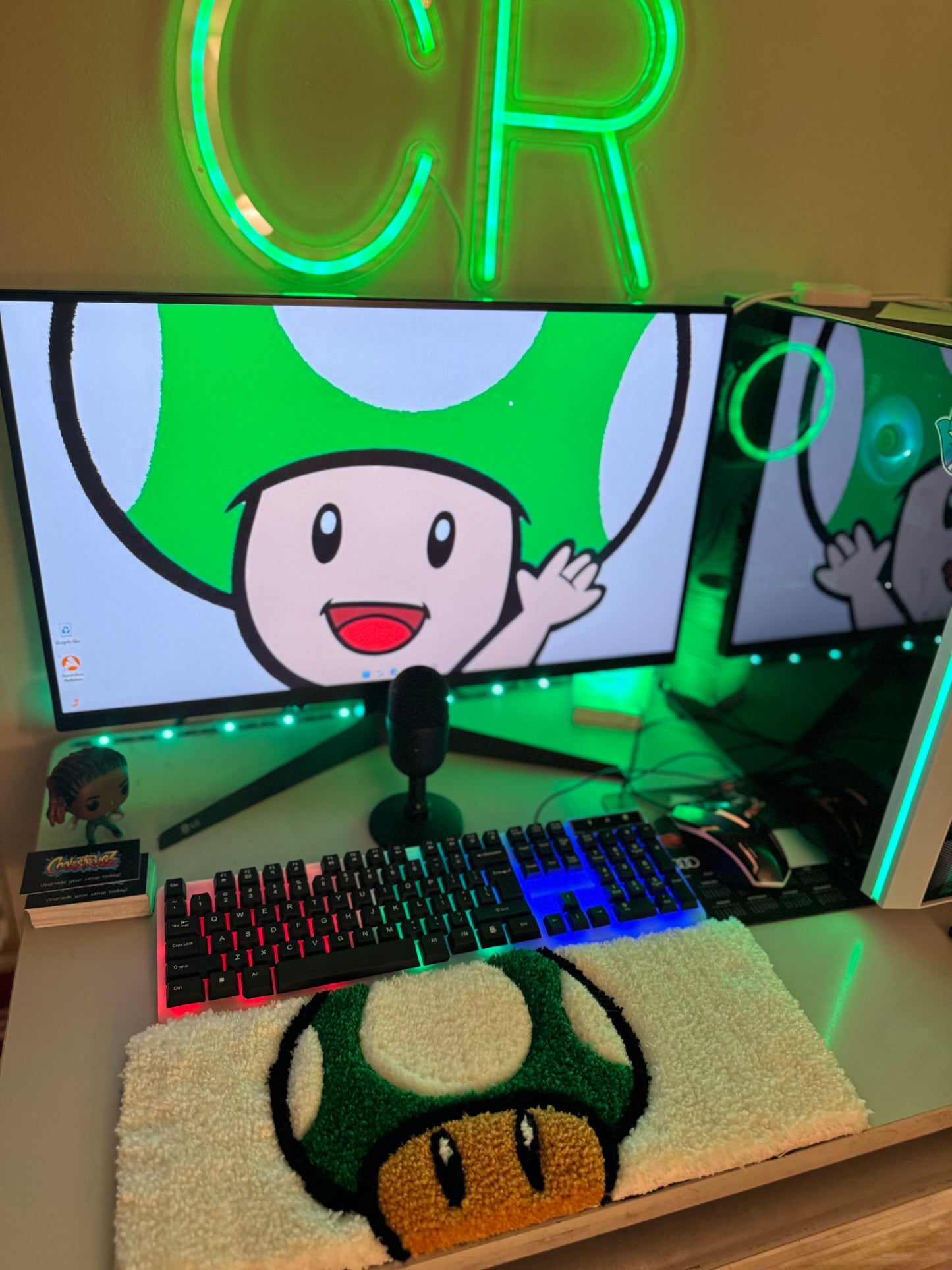 1-Up Toad Mini Rug 🍄