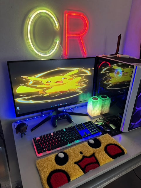 Pikachu Rug Keyboard Pad