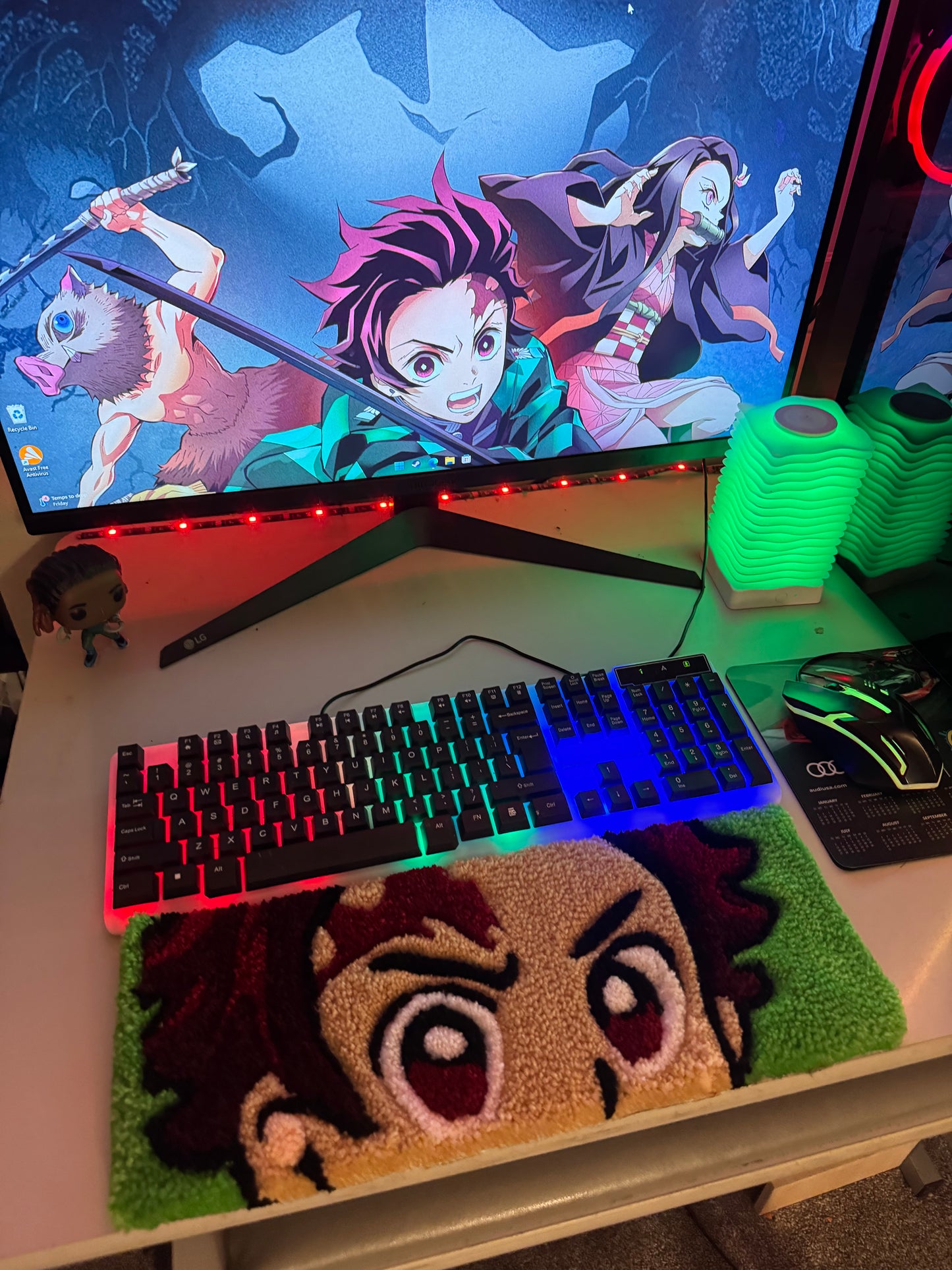 Tanjiro Keyboard Rug Pad