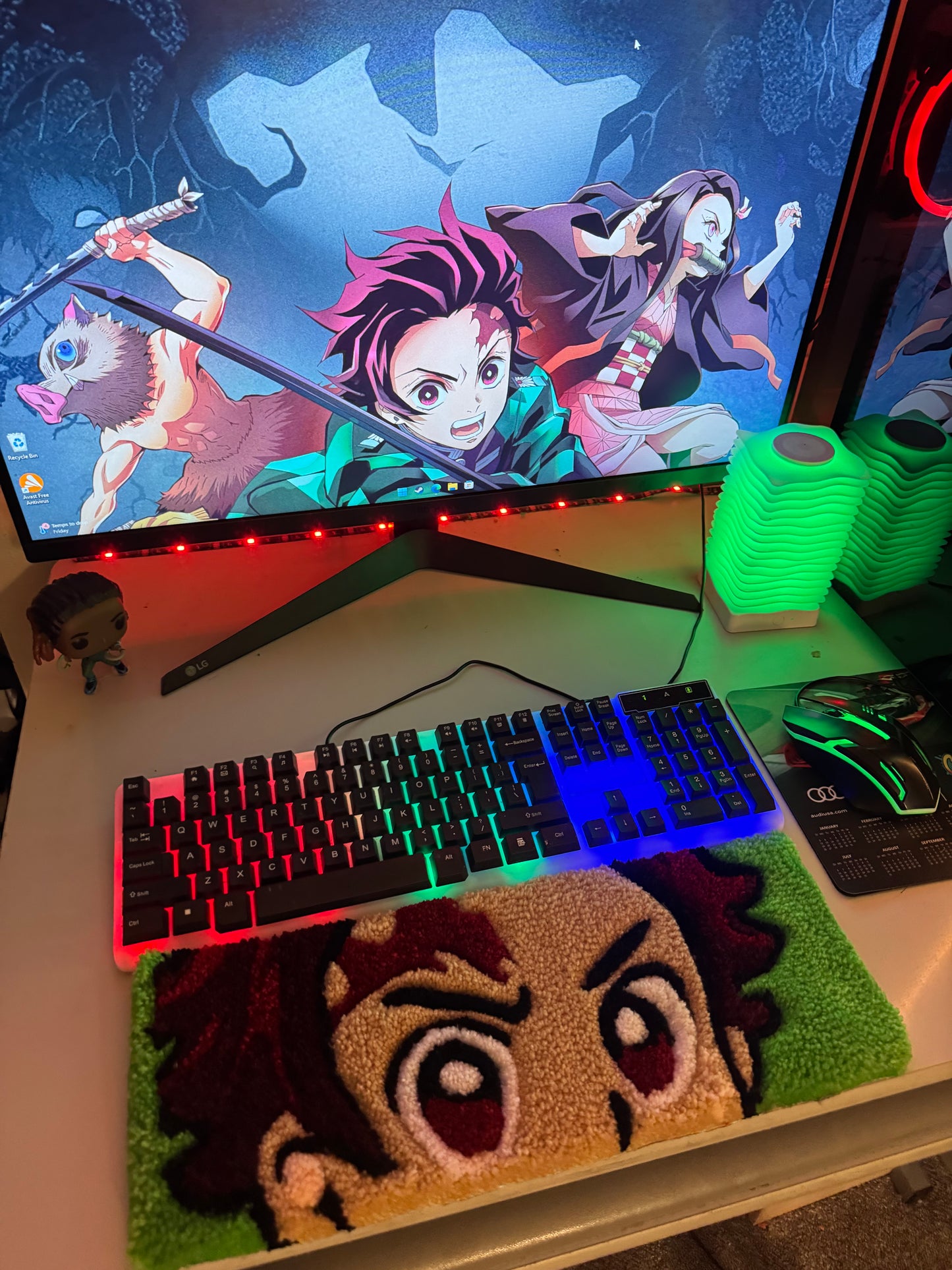 Tanjiro Keyboard Rug Pad